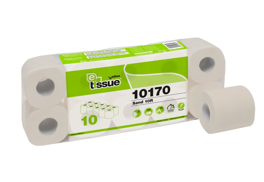 E-Tissue Sand 10 — Papier hygiénique 2 plis