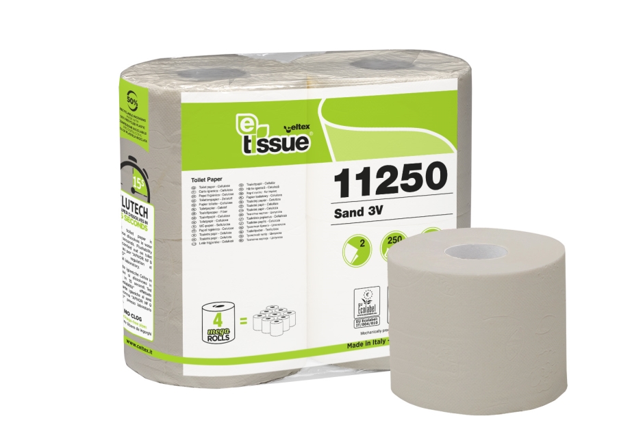 E-Tissue Sand 3V — Papier hygiénique 3 plis