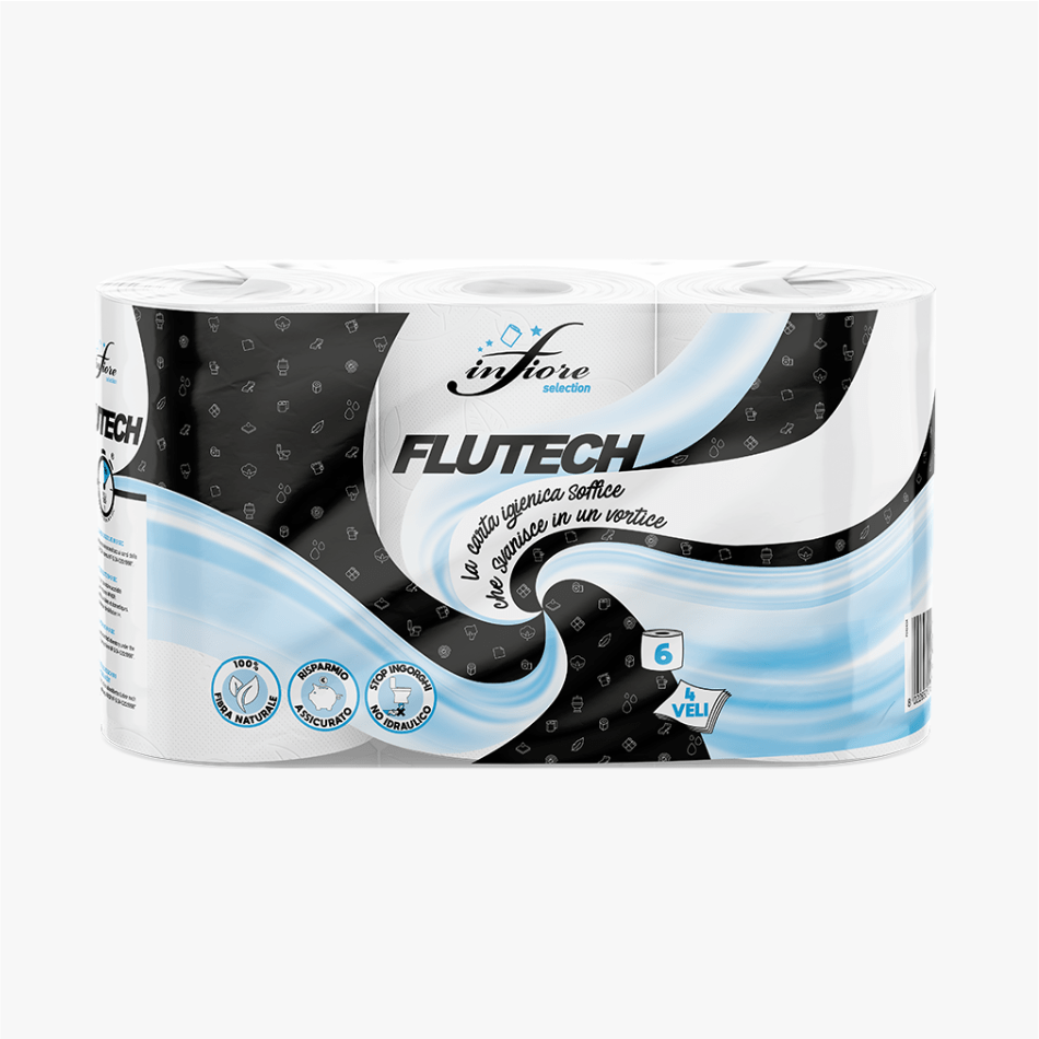 Infiore Flutech — Papier hygiénique 4 plis