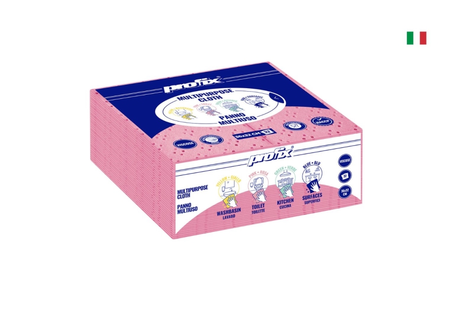 Profix 4C Magenta — Lavettes en viscose 32 × 36 cm