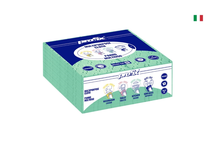Profix 4C Green — Lavettes en viscose 32 × 36 cm