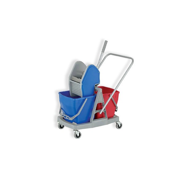 Chariot de ménage avec presse double