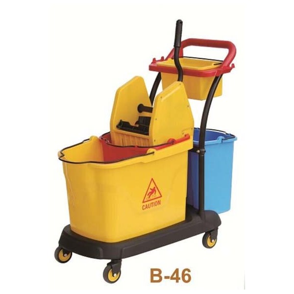Chariot de ménage avec presse double 60 L