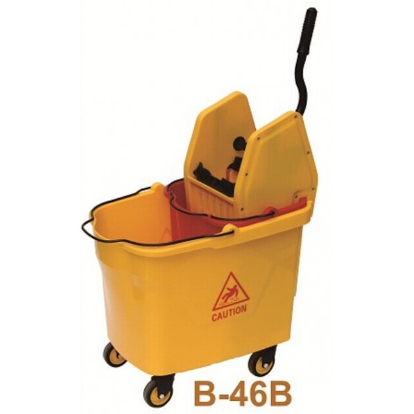 Chariot de ménage avec presse à mâchoires 60 L