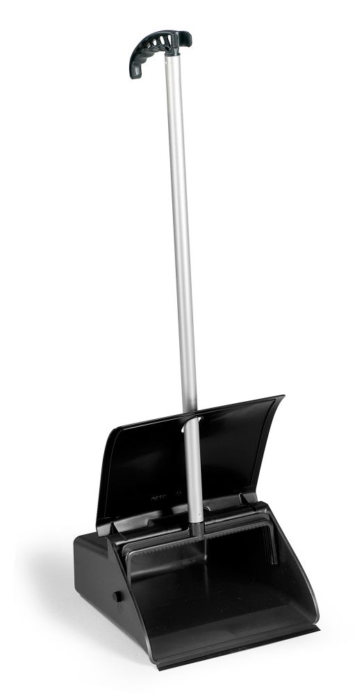 JOBBY — Pelle à déchets avec couvercle — 29 × 28 × 87,5 cm, noir