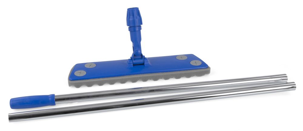 Balai trapèze — Balai à semelle mousse avec manche — 40 × 11 cm