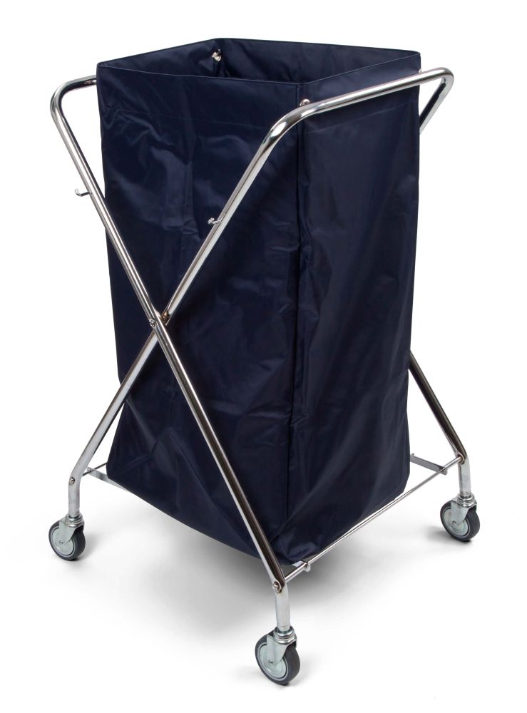 Chariot pliant en X pour linge — 62 × 60 × 103 cm
