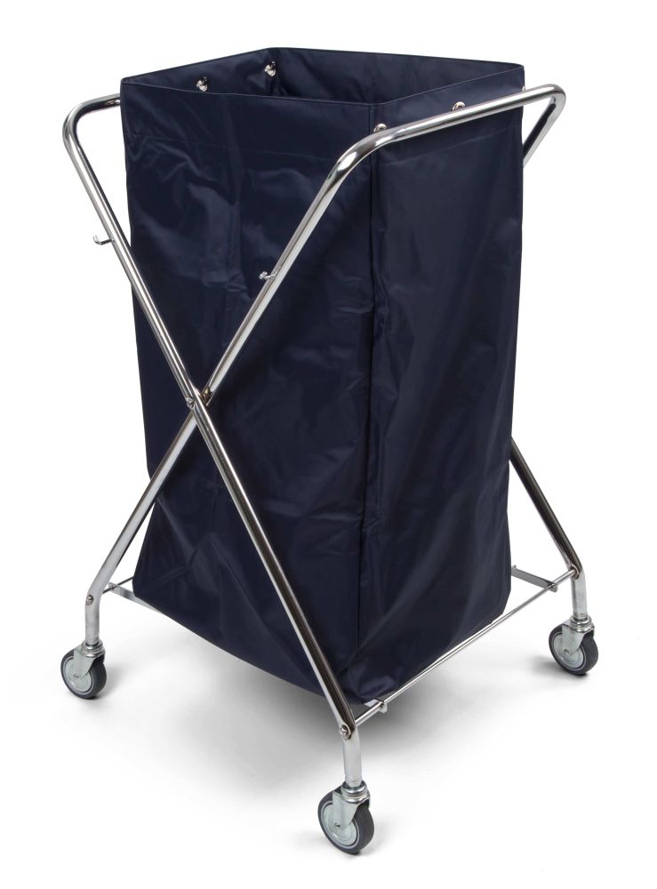 Chariot pliant en X pour linge — 62 × 70 × 103 cm