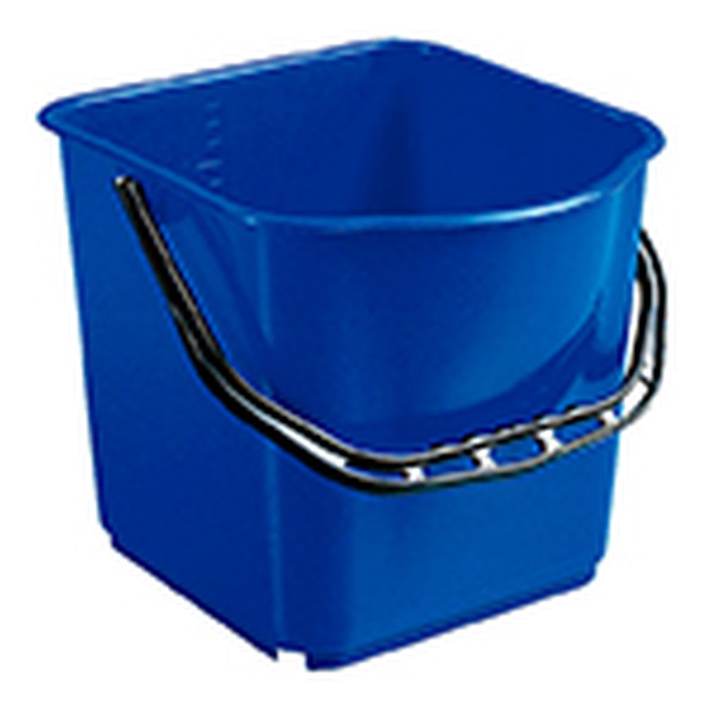Seau plastique 15 L — 34 × 33,5 × 28,3 cm, bleu