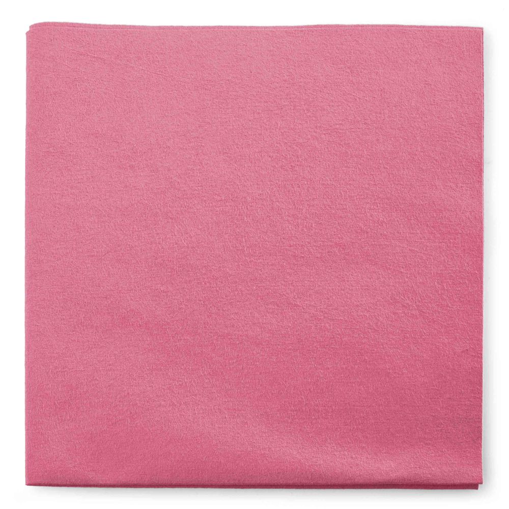 POWER-T — Lavette non tissée ultra-microfibre — 40 × 40 cm, rouge — carton de 100