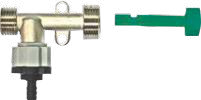 Tube Venturi avec soupape de sécurité (vert)